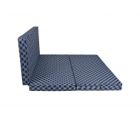 Nệm bông hàn việt hải gấp 4 tiện ích S'LOVE FIBER SHINY FOLD 4, Vải gấm xốp 