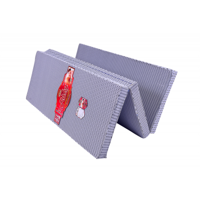 Nệm gấp 3 bông ép hàn việt hải khoan lỗ RUBY, vải xốp gấm hoặc vải 4D 